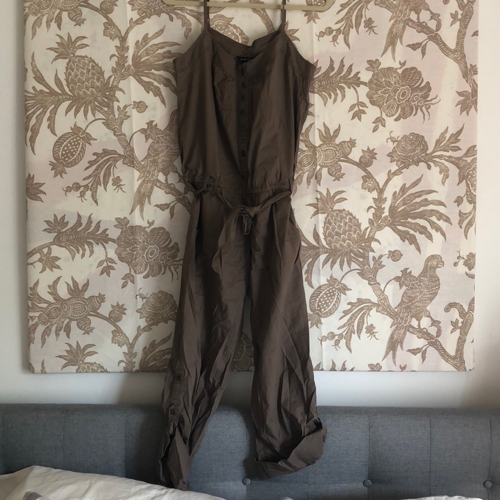 Khaki relaxed fit overalls!